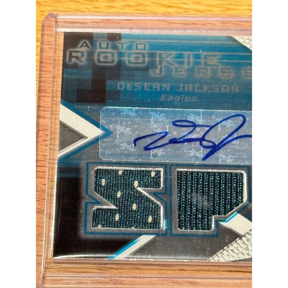 2008 SPx Desean Jackson Triple Jersey Auto Autograph Rookie RC /325 Card #183 - Picture 2 of 7